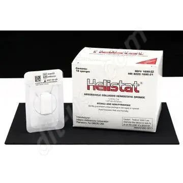 Helistat Hemostatic Sponges 1'' x 1/2'' 18/bx -replacement for Gelfoam #4 Integra